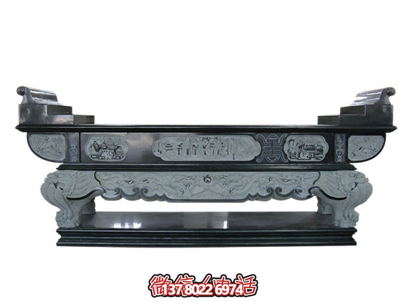 大型仿古青石雕塑浮雕供桌 大型仿古青石雕塑浮雕供桌