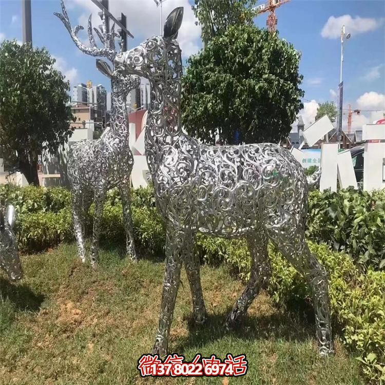 LED梅花鹿雕塑照明，景觀照明設計體驗