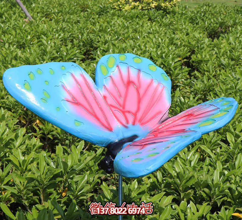 玻璃鋼彩繪酒店蝴蝶雕塑 玻璃鋼彩繪酒店蝴蝶雕塑