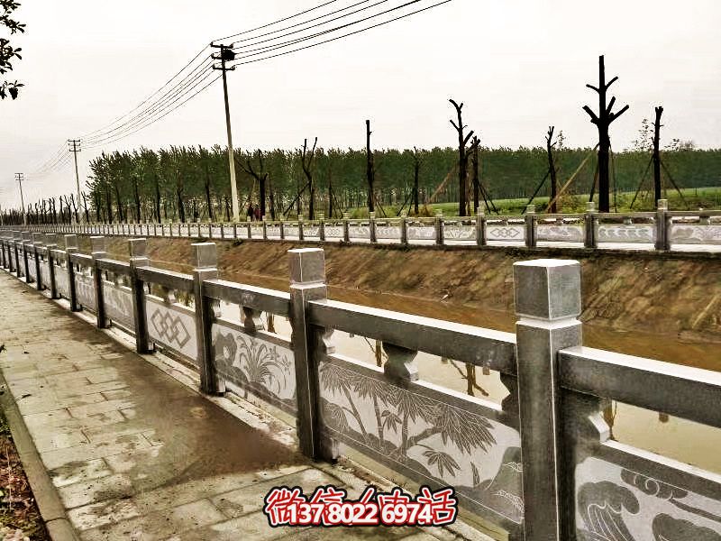 美化城市河道，完美防護欄桿，大理石裝飾