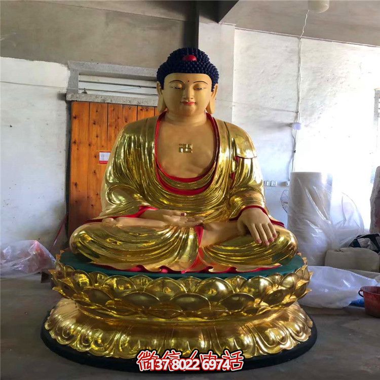 大型純銅三寶佛雕塑 大型純銅三寶佛雕塑