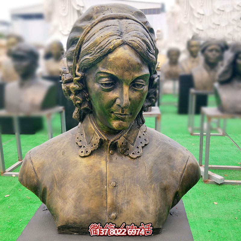 純銅雕塑——南丁格爾頭像 純銅雕塑——南丁格爾頭像