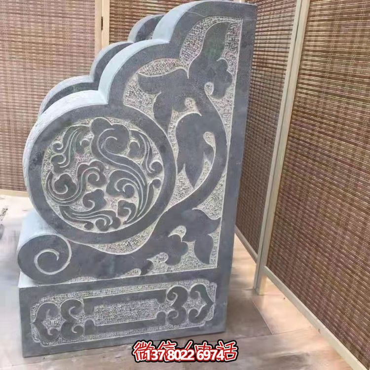 傳統(tǒng)石刻抱鼓，點綴仿古庭院