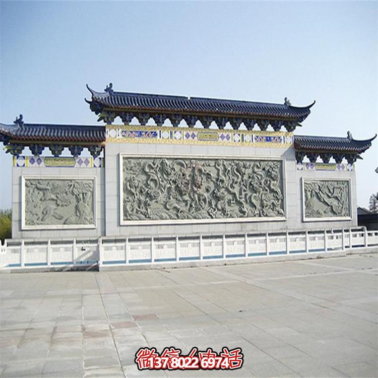 大理石雕刻景觀浮雕、大型影壁壁畫、雕塑藝術(shù)裝置