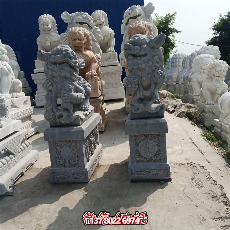 精美獅子大理石石雕，為庭院、公司、門口添彩
