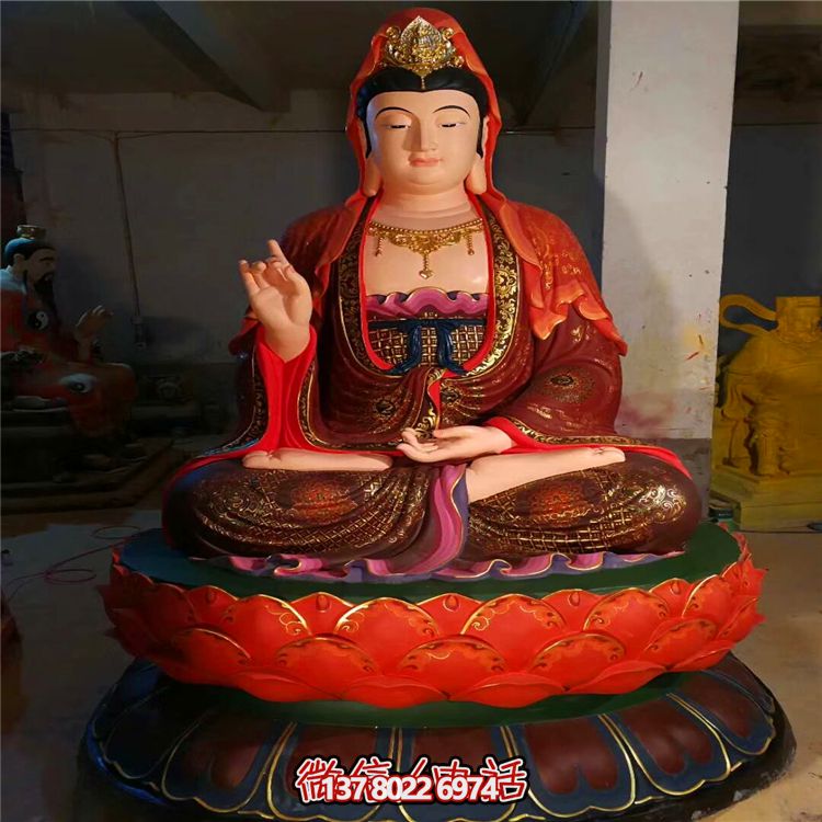 巨型彩繪觀音玻璃鋼雕塑——點綴景區(qū)與寺廟 巨型彩繪觀音玻璃鋼雕塑——點綴景區(qū)與寺廟