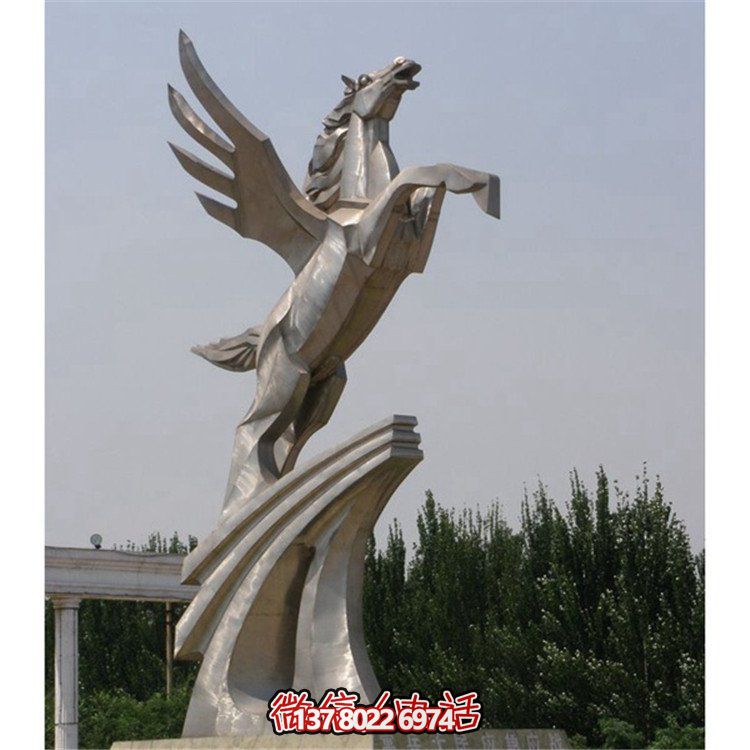 不銹鋼拉絲雕塑，點綴廣場、學校及園林景觀