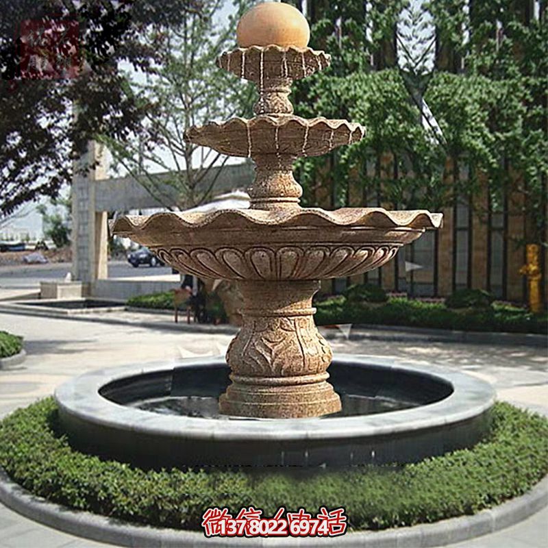 多層景觀噴泉石雕，為學(xué)院增添獨(dú)特的個(gè)性