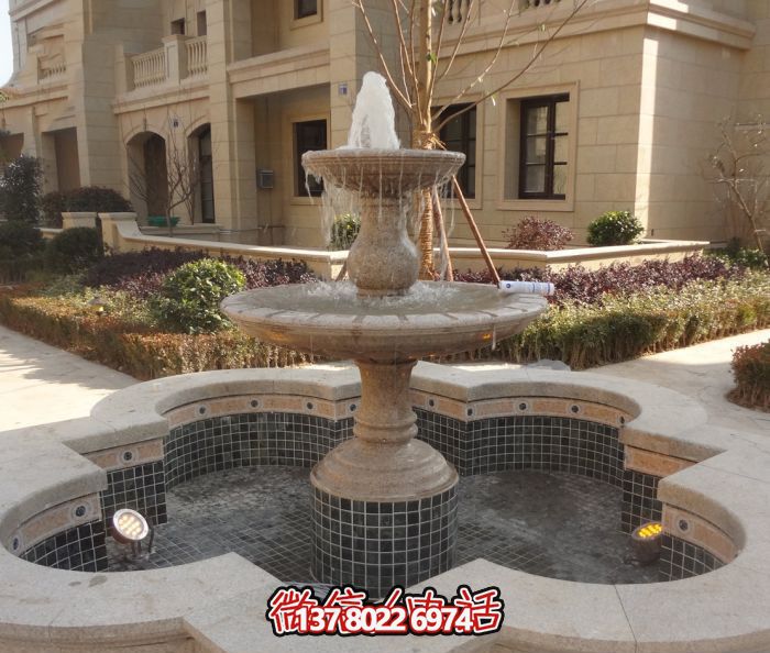 精致的大理石噴泉雕塑，給您的小區(qū)景觀添彩