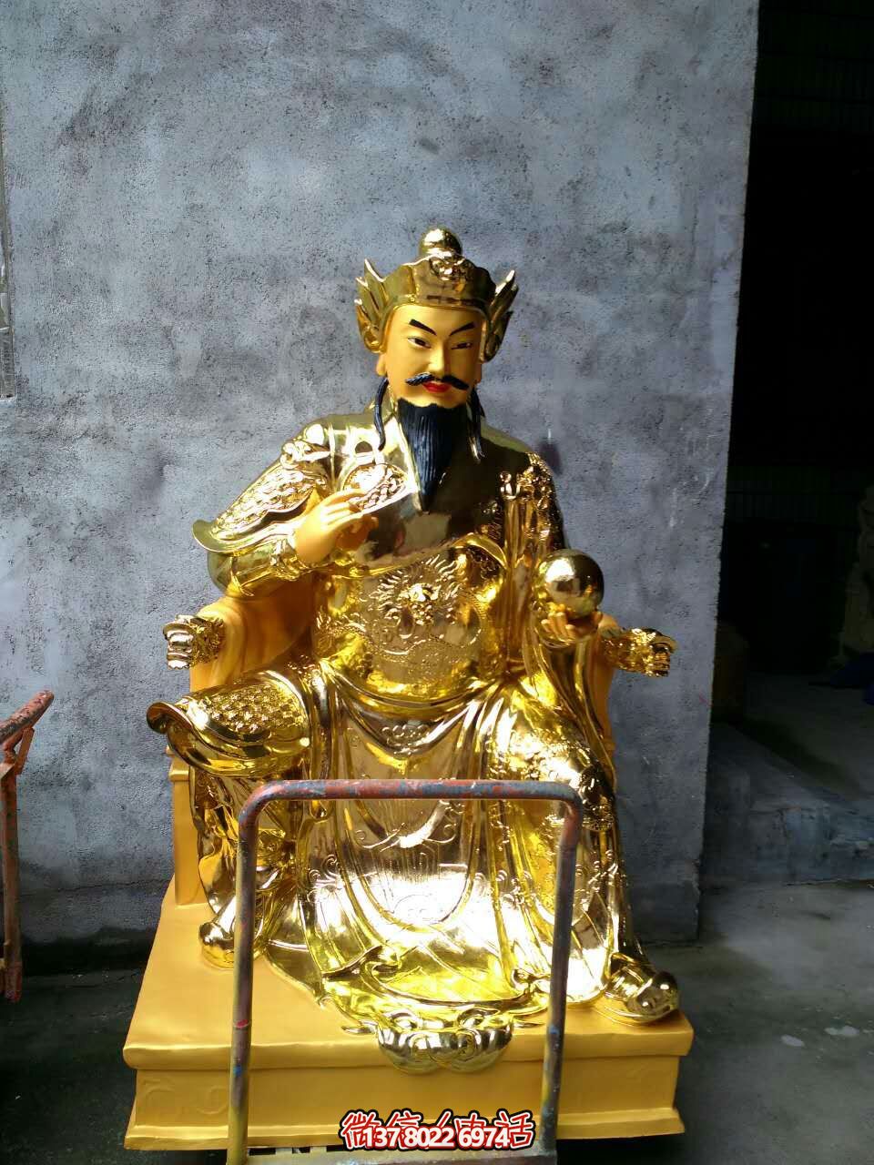 文財(cái)神鎏金銅佛像雕塑 文財(cái)神鎏金銅佛像雕塑