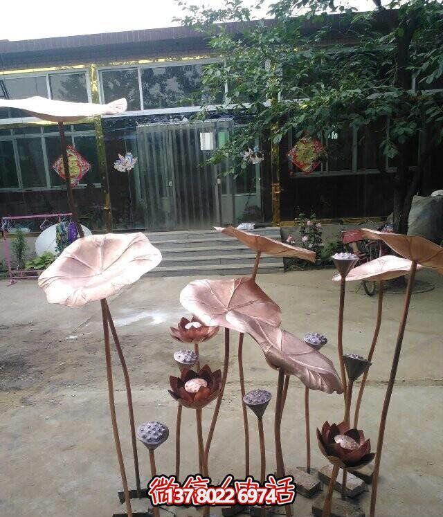 荷花銅雕景觀裝置 荷花銅雕景觀裝置