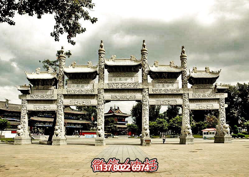 五門浮雕牌坊，美化大型景區(qū)廣場