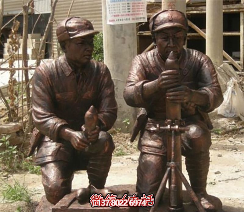 八路軍紀(jì)念銅雕全方位發(fā)射炮彈雕塑 八路軍紀(jì)念銅雕全方位發(fā)射炮彈雕塑