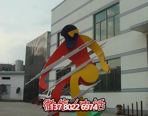 抽象滑板雕塑不銹鋼創(chuàng)意人物雕塑 抽象滑板雕塑不銹鋼創(chuàng)意人物雕塑