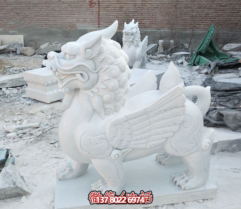 創(chuàng)意漢白玉獨(dú)角獸石雕 創(chuàng)意漢白玉獨(dú)角獸石雕