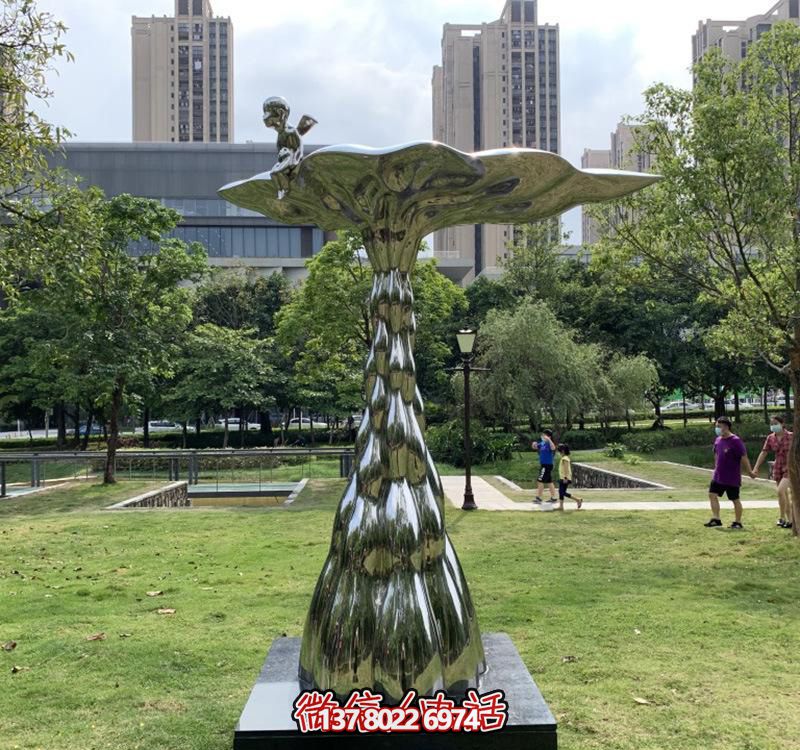 抽象不銹鋼葉子雕塑 抽象不銹鋼葉子雕塑