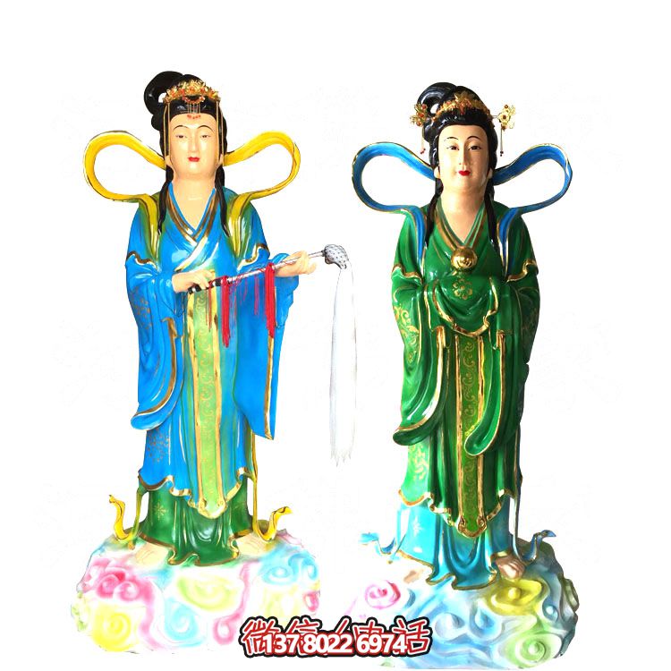 七仙女玻璃鋼雕塑，打造完美園林