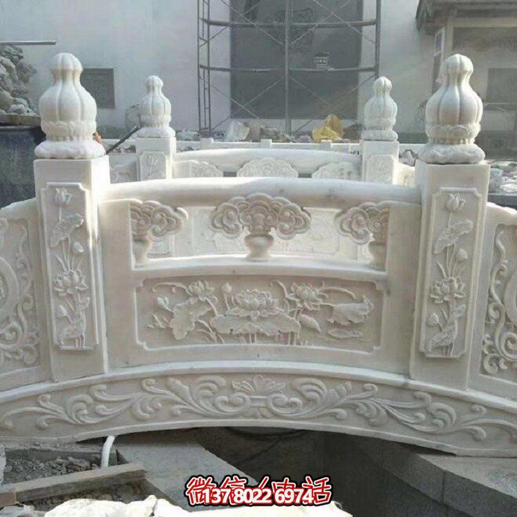 欣賞大理石雕塑的美景，玩轉(zhuǎn)庭院石拱橋