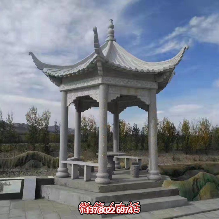 精美園林大理石雕塑涼亭，給您帶來寧靜優(yōu)雅的家園氛圍