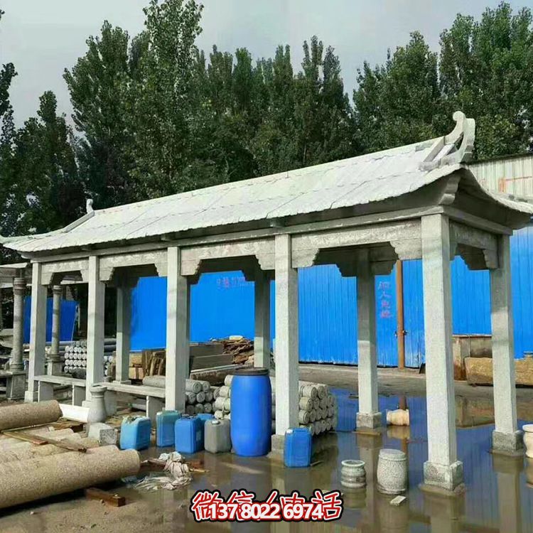 精美仿古建筑醫(yī)院戶外長廊石雕休息涼亭 精美仿古建筑醫(yī)院戶外長廊石雕休息涼亭