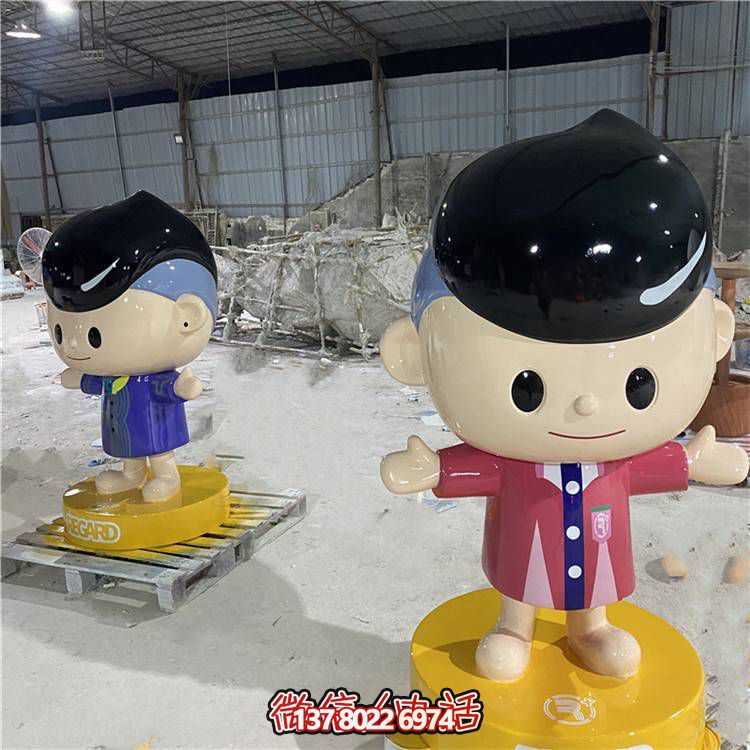 可愛彩繪玻璃鋼擺件，引領家居新潮流