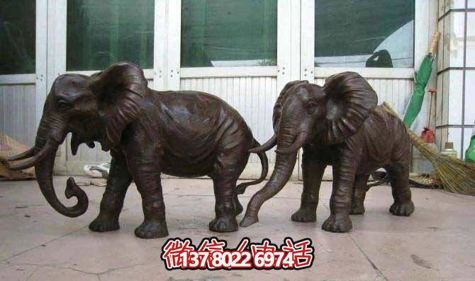 仿銅不銹鋼大象雕塑 仿銅不銹鋼大象雕塑