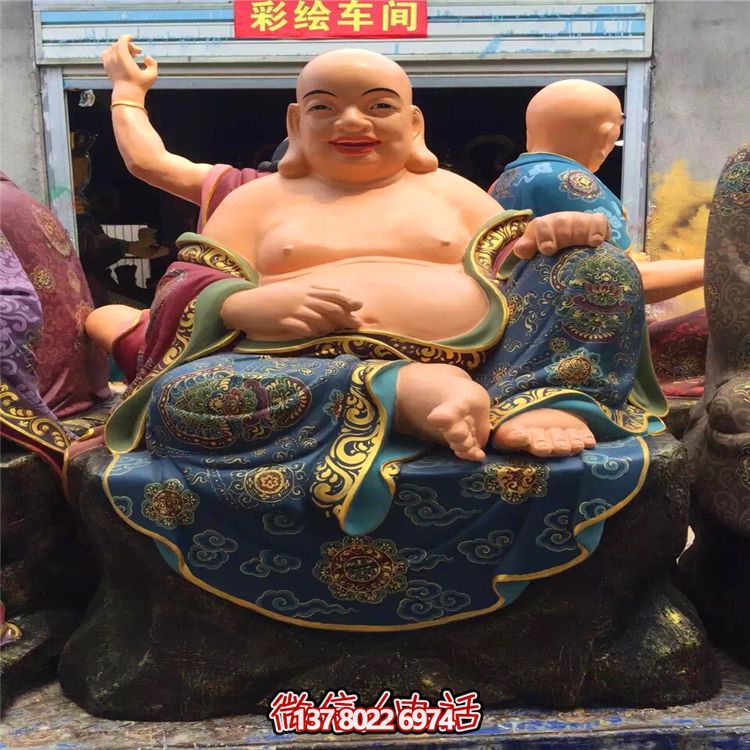 十八羅漢玻璃鋼彩繪大型景觀雕塑把笑容帶到每一個角落 十八羅漢玻璃鋼彩繪大型景觀雕塑把笑容帶到每一個角落