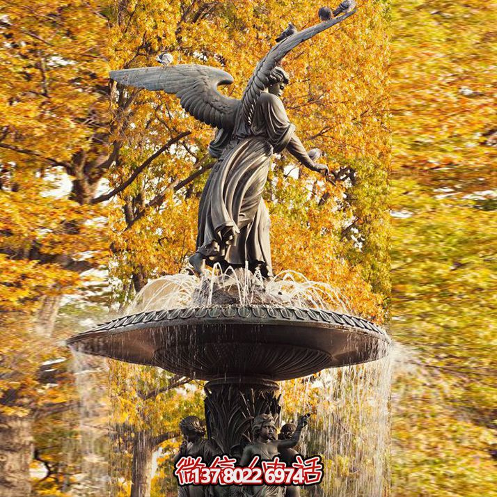 西方銅雕人物噴泉雕塑 西方銅雕人物噴泉雕塑