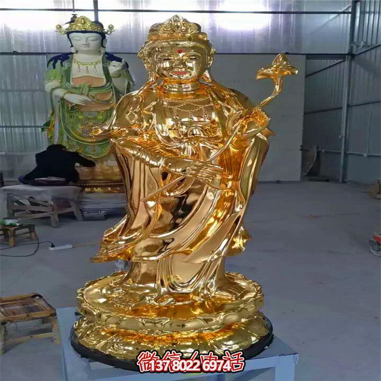 三圣雕塑鎏金不銹鋼給景區(qū)廟宇增添神秘色彩 三圣雕塑鎏金不銹鋼給景區(qū)廟宇增添神秘色彩