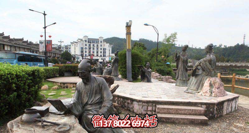 古典玻璃鋼雕塑銅仿男子讀書雕塑 古典玻璃鋼雕塑銅仿男子讀書雕塑