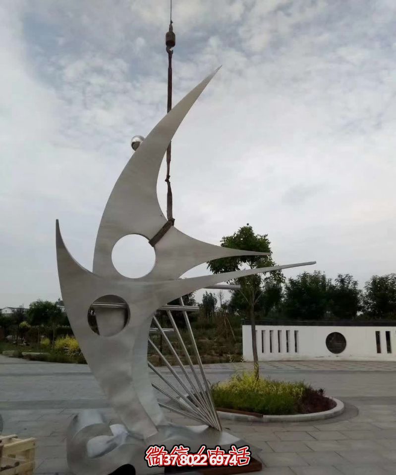 不銹鋼抽象船帆雕塑 不銹鋼抽象船帆雕塑