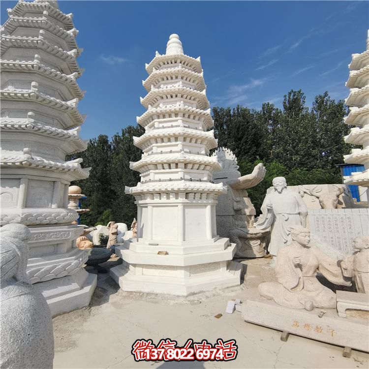 經(jīng)典漢白玉寶塔，打造完美園林景觀