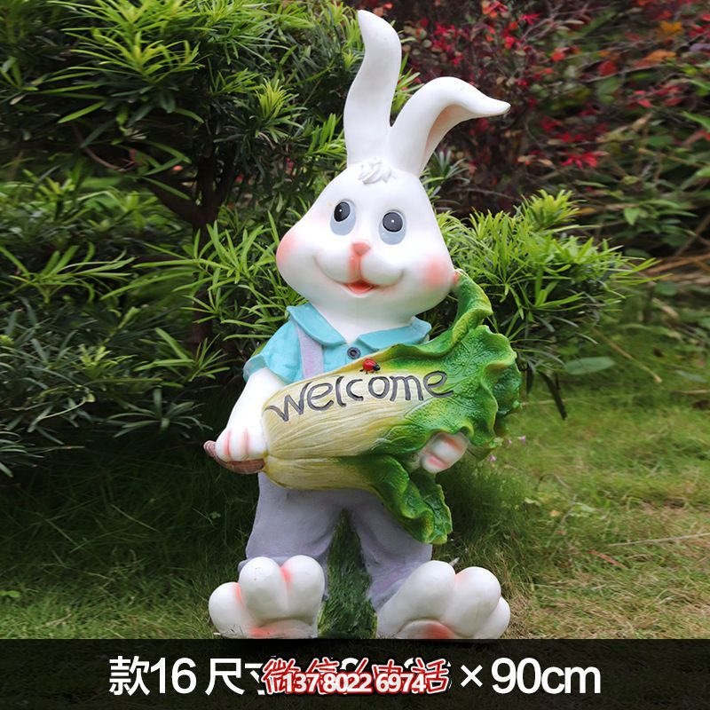 站立玻璃鋼兔子雕塑——給景區(qū)帶來(lái)獨(dú)特的視覺(jué)效果 站立玻璃鋼兔子雕塑——給景區(qū)帶來(lái)獨(dú)特的視覺(jué)效果