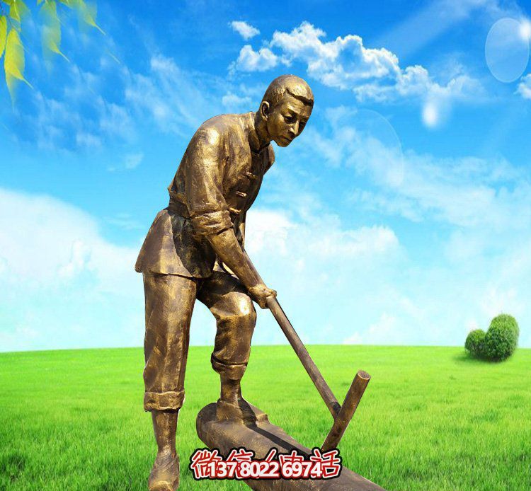 精美的銅雕人物雕塑，點(diǎn)綴花園公園植物園