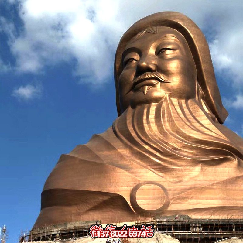 蒙古歷史名人——成吉思汗大型頭像雕塑 蒙古歷史名人——成吉思汗大型頭像雕塑