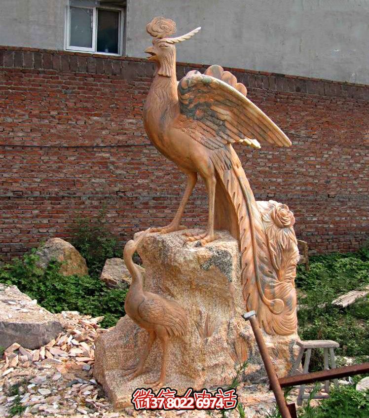 紅晚霞下的鳳凰石雕——精美的戶(hù)外景區(qū)雕塑 紅晚霞下的鳳凰石雕——精美的戶(hù)外景區(qū)雕塑