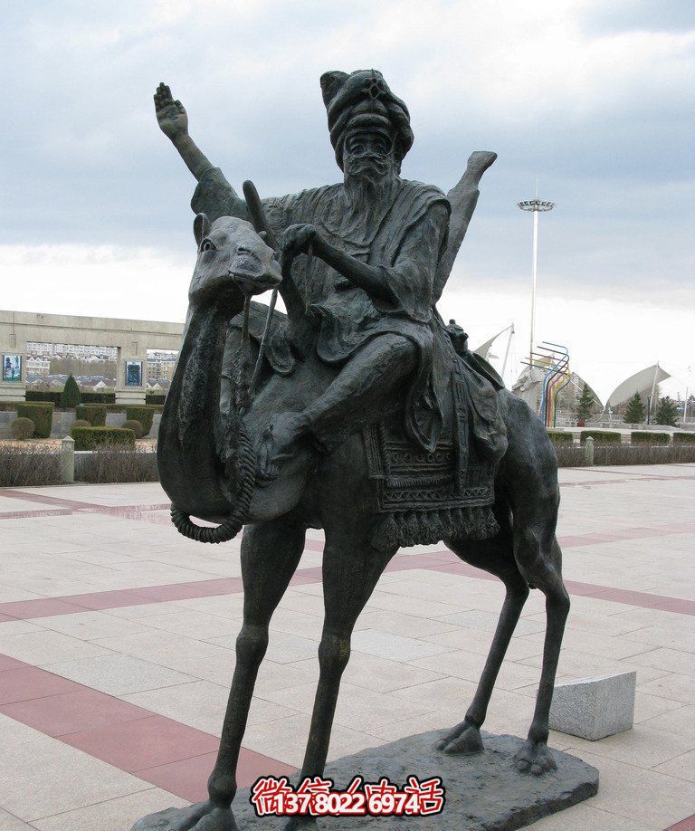 公園裝飾拉風玻璃鋼駱駝雕塑 公園裝飾拉風玻璃鋼駱駝雕塑