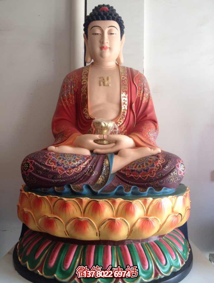 釋迦牟尼佛祖彩繪玻璃鋼雕塑 釋迦牟尼佛祖彩繪玻璃鋼雕塑