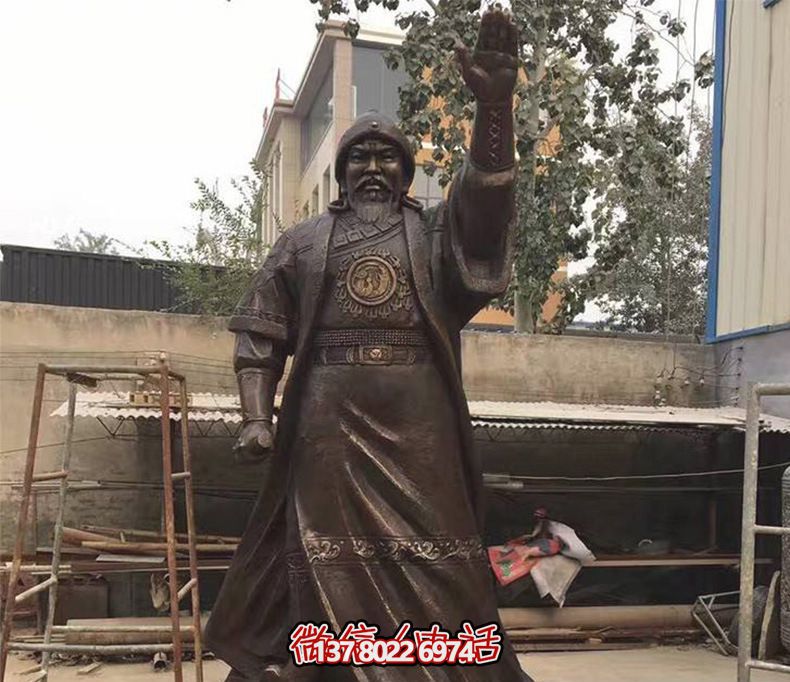 景區(qū)銅雕創(chuàng)意成吉思汗雕塑 景區(qū)銅雕創(chuàng)意成吉思汗雕塑