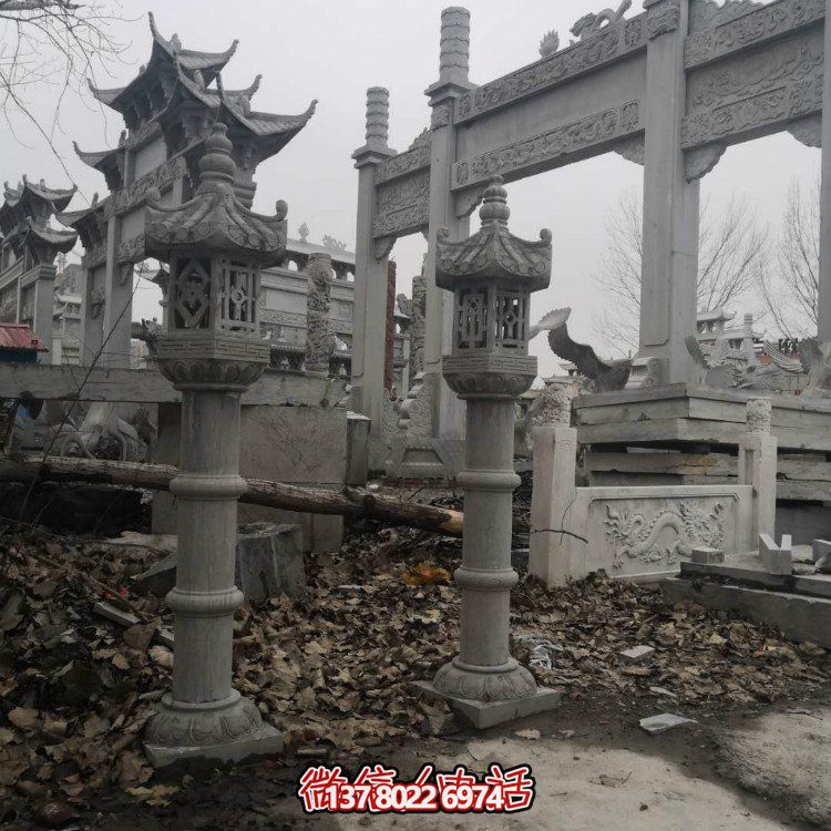 精美石雕創(chuàng)意石燈，提升庭院景觀美感