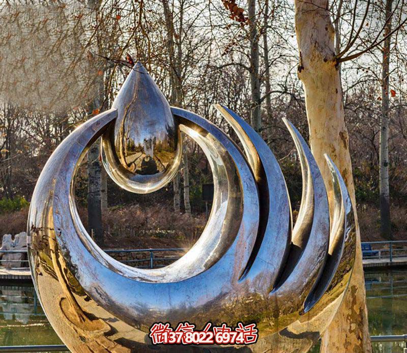 街頭創(chuàng)意抽象不銹鋼仿真手拿水滴雕塑 街頭創(chuàng)意抽象不銹鋼仿真手拿水滴雕塑