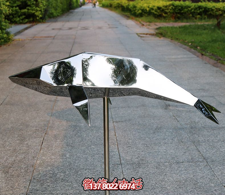 不銹鋼海豚抽象雕塑 不銹鋼海豚抽象雕塑