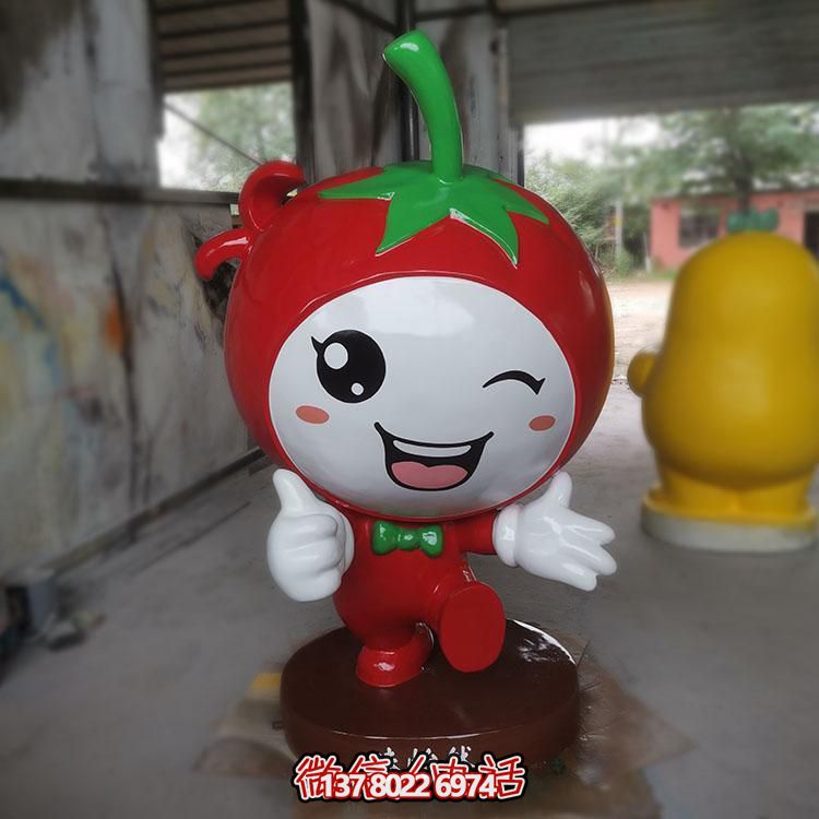 玻璃鋼雕刻卡通公仔擺件，新農(nóng)村落景觀園林裝飾