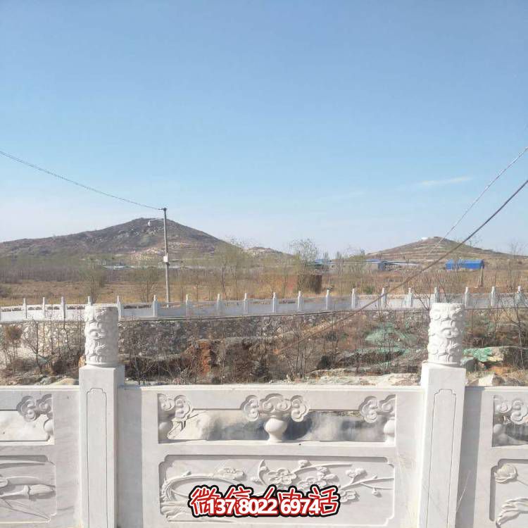 漢白玉防護(hù)欄桿，裝飾美化河道景區(qū)