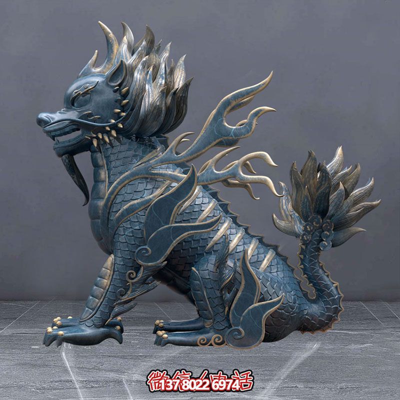 神麒麟彩繪玻璃鋼創(chuàng)意雕塑--精美的景區(qū)裝飾 神麒麟彩繪玻璃鋼創(chuàng)意雕塑--精美的景區(qū)裝飾