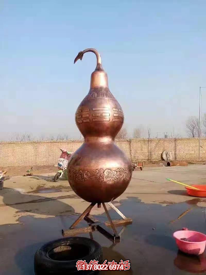 銅浮雕葫蘆景觀雕塑 銅浮雕葫蘆景觀雕塑