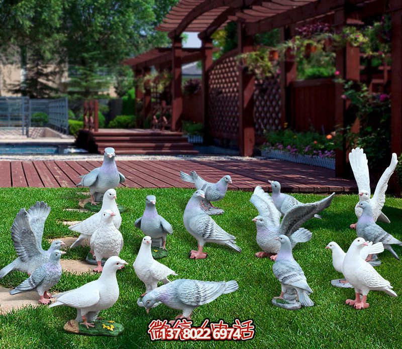 童趣仿真動物樹脂雕塑，打造完美草坪戶外景觀