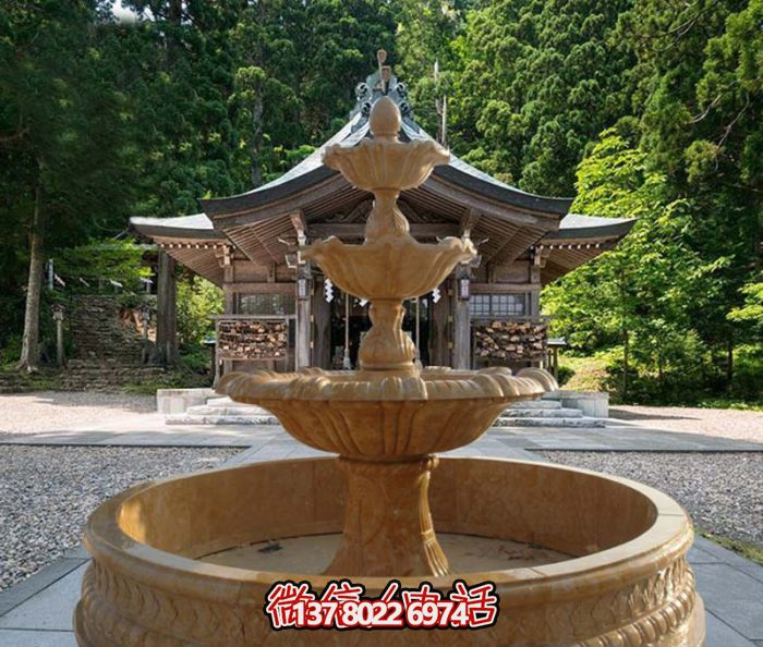 精美石雕層噴泉公園 精美石雕層噴泉公園