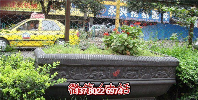 經(jīng)典創(chuàng)意仿古青石浮雕花盆雕塑 經(jīng)典創(chuàng)意仿古青石浮雕花盆雕塑