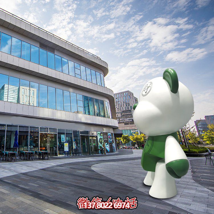 玻璃鋼創(chuàng)意熊雕塑，點亮商場卡通園林景觀